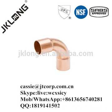 copper fitting copper 90 degree long elbow C*C